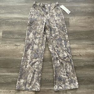 Camo Pants Straight Leg Cargo Pants Camouflage XS
